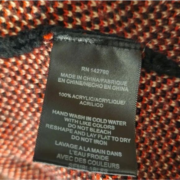 Vertigo Paris Size XL Black Floral Paisley Print Hooded Long Sweater Cardigan - Picture 5 of 5